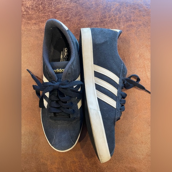Adidas Ortholite Float Navy suede tennis shoes - Picture 8 of 10
